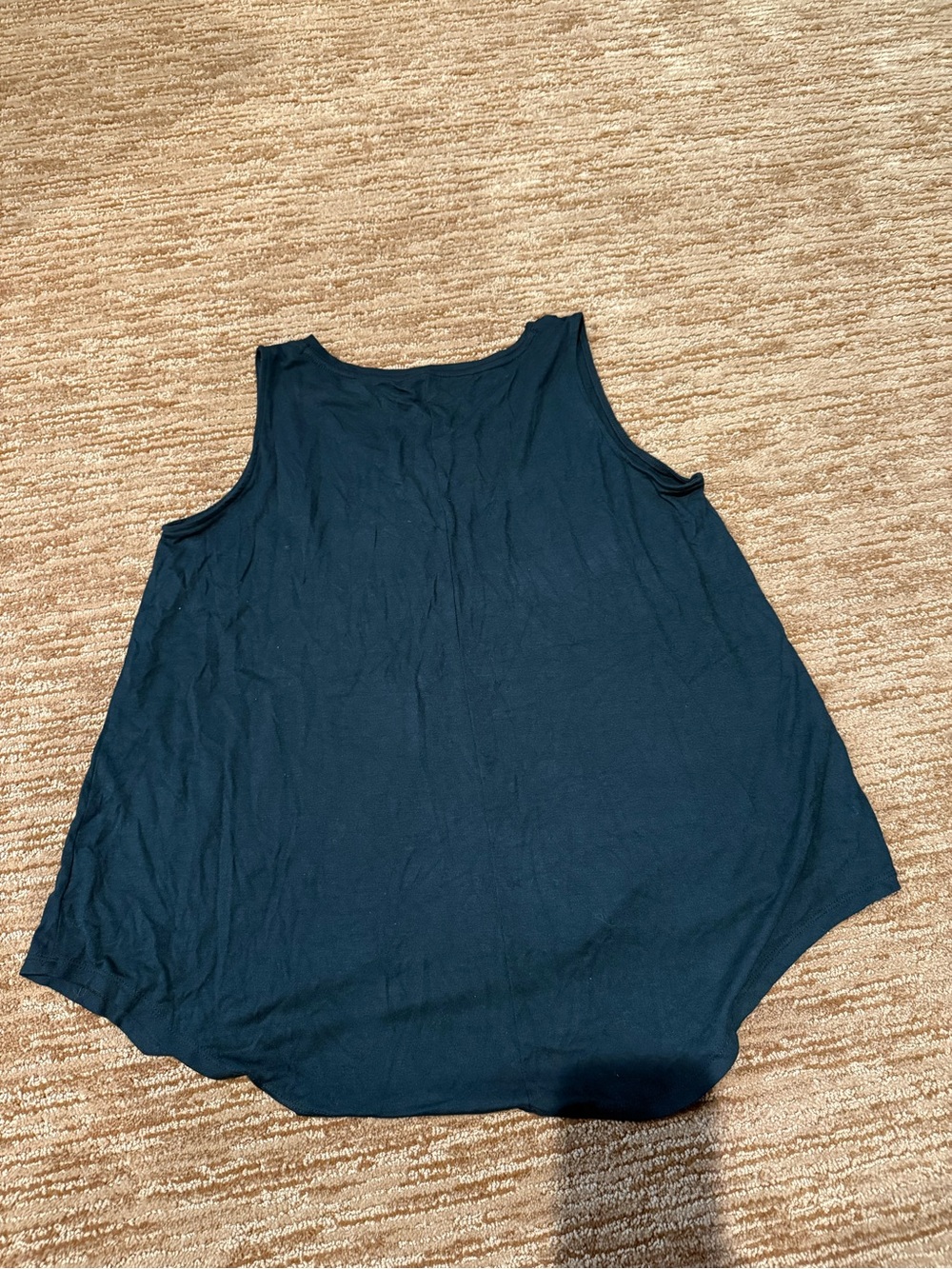 Women’s Black Scoop Neck Tank Top - Picture 2 of 2
